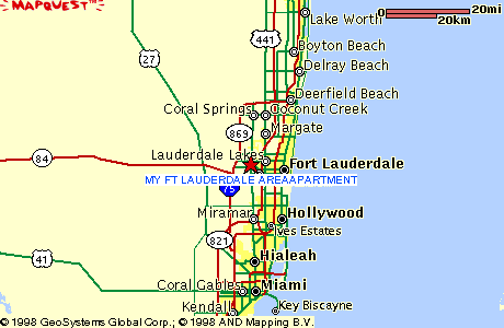 Ft Lauderdale/South FL Map